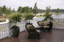 deck posts and railings at Leisure World