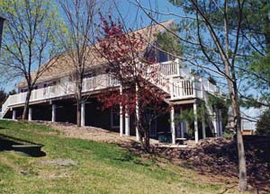 decks posts and railings at Leisure World